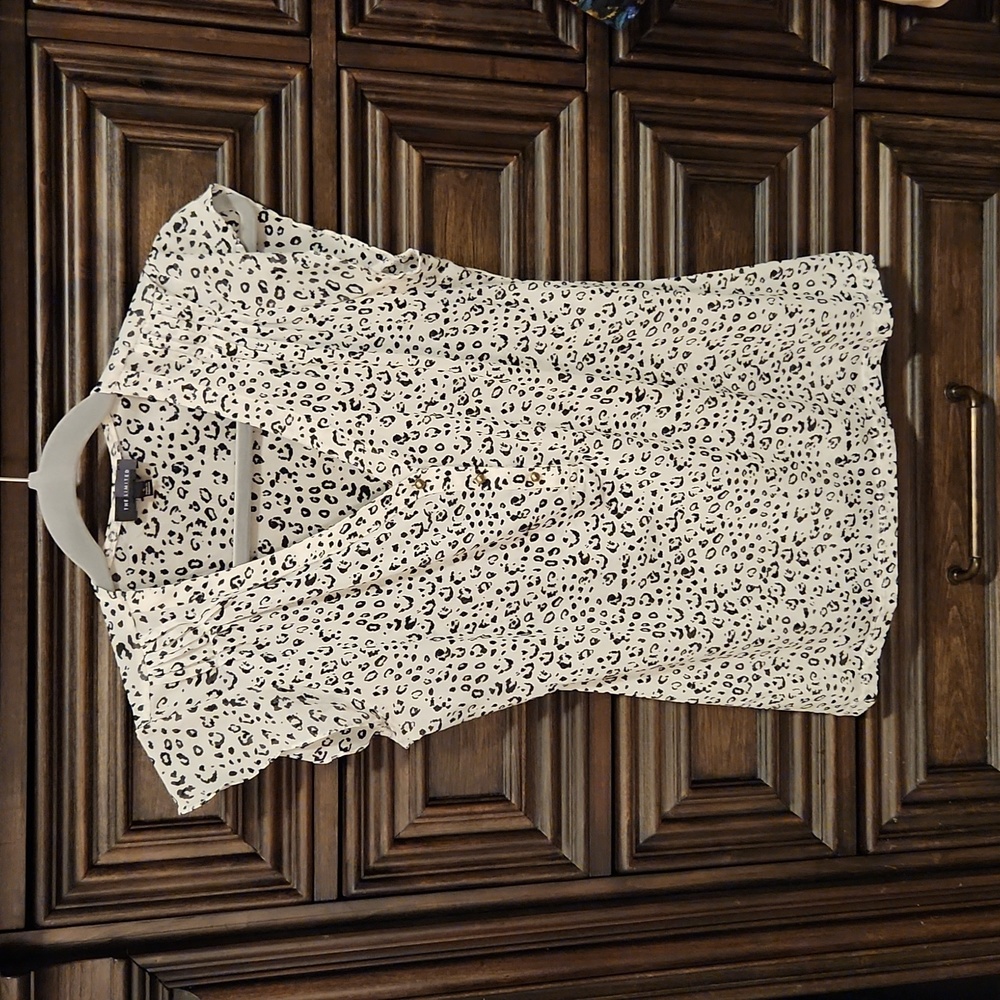 The Limited cheetah print short-sleeve blouse